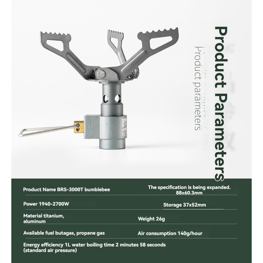 Titanium Pocket Camping Stove Ultra Light Folding Burner For Backpacking Hiking 4