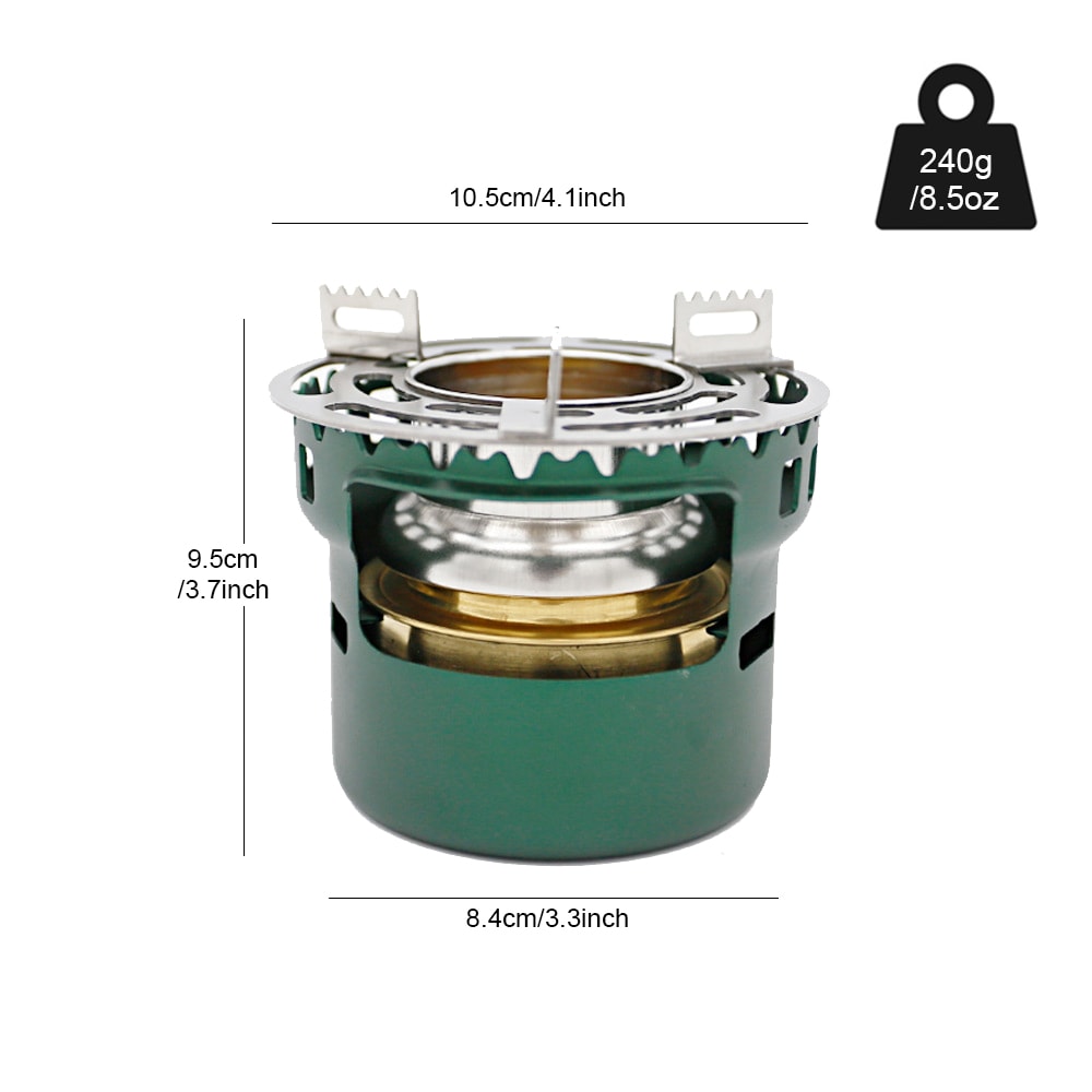 Portable Stove Burner With Windproof Design For Backpacking Hiking 6