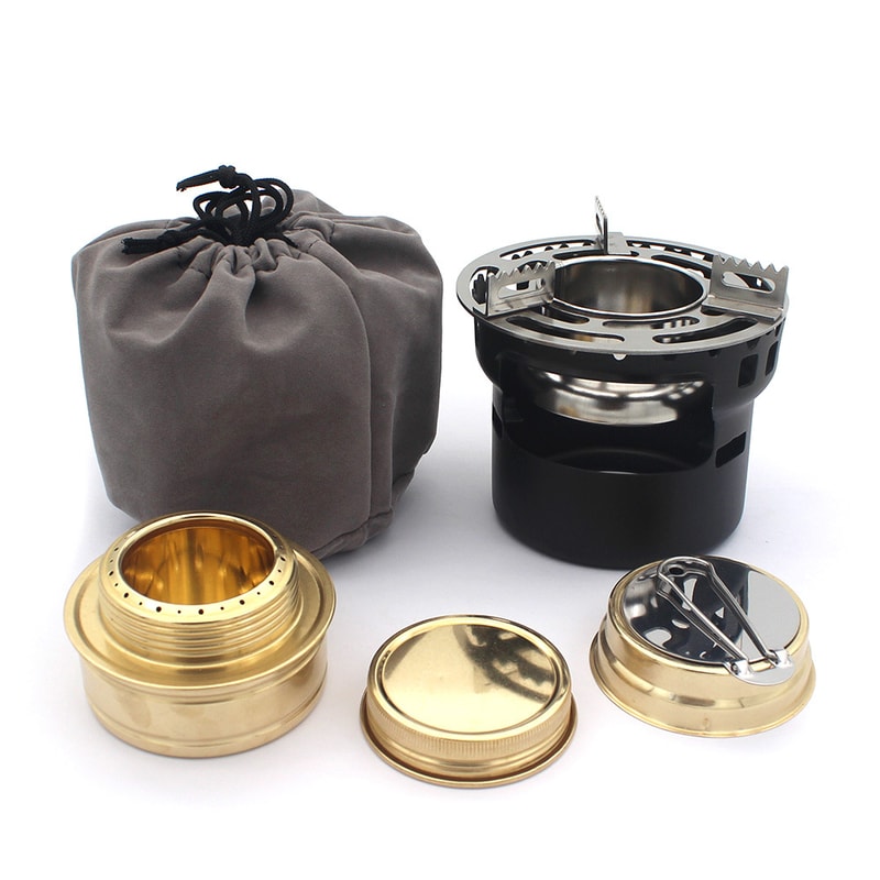 Portable Stove Burner With Windproof Design For Backpacking Hiking 5