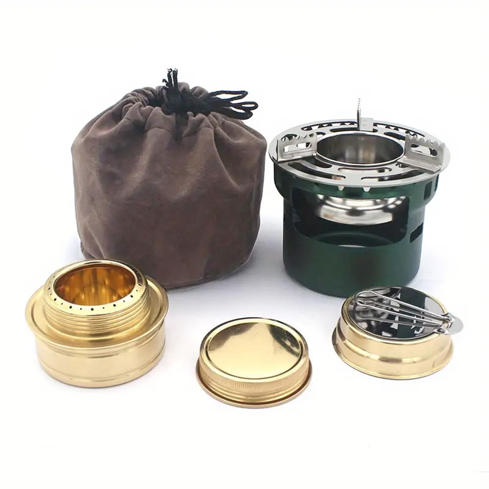 Portable Stove Burner With Windproof Design For Backpacking Hiking 7