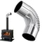 Stainless Steel Stove Pipe Elbow Chimney Connector For Wood Stove And Outdoor Camping 1