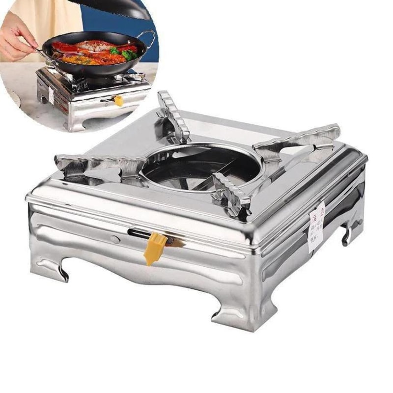 Stove Stainless Steel Burner Mini Camping Hotpot Stove 1