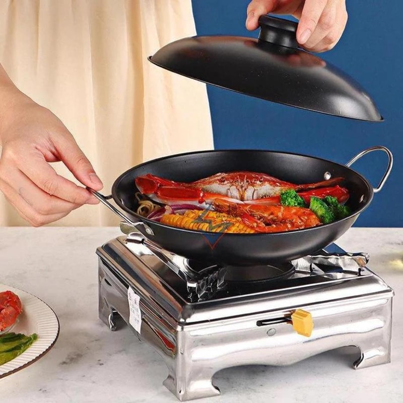 Stove Stainless Steel Burner Mini Camping Hotpot Stove 0