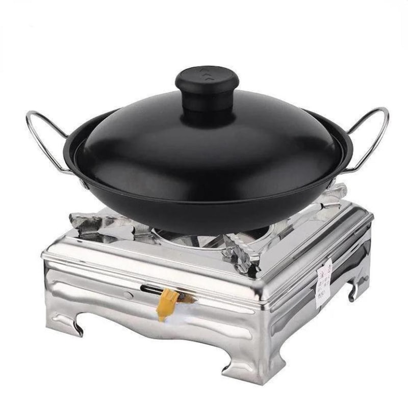 Stove Stainless Steel Burner Mini Camping Hotpot Stove 3