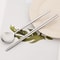 Stainless Steel Chopsticks Set With Soup Spoon Matt Dinnerware 9
