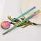 Stainless Steel Chopsticks Set With Soup Spoon Matt Dinnerware 7