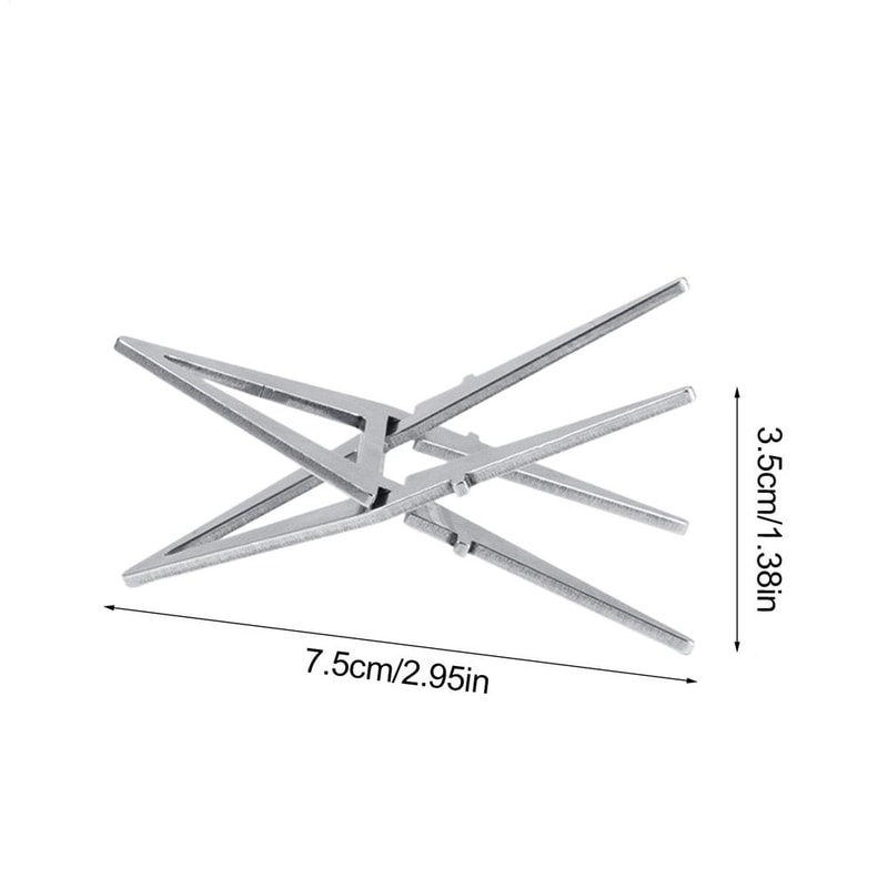 Camping Stove Stand Stainless Steel Foldable Pot Support For Alcohol Burner Outdoor Cooking 4