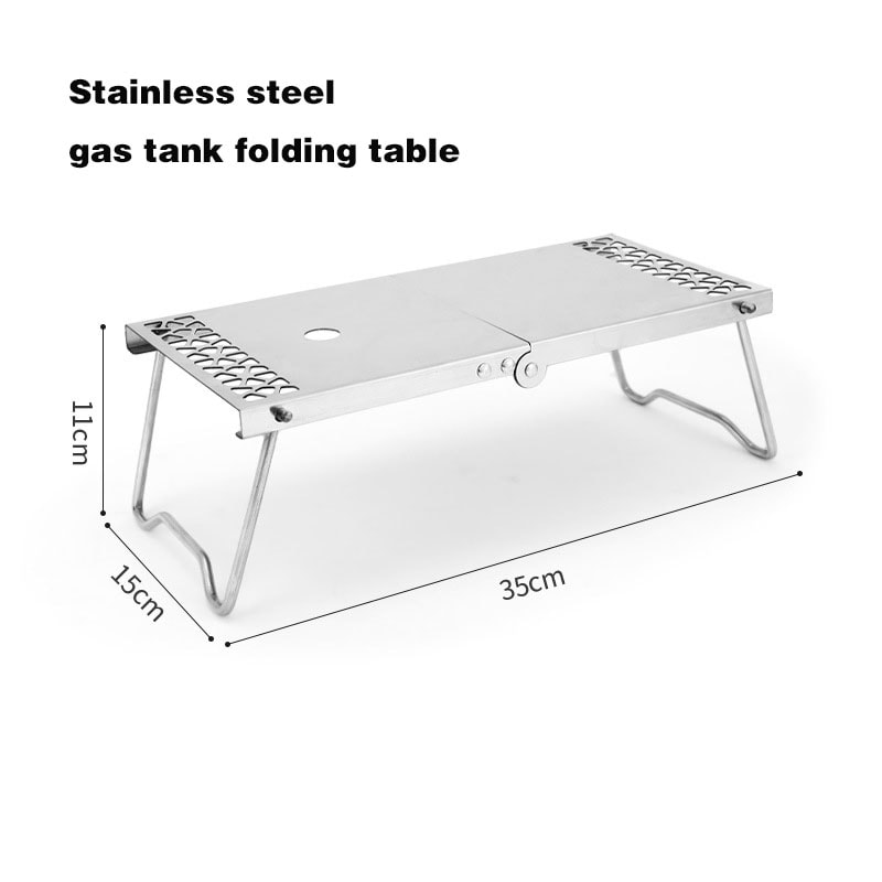 Portable Camping Stove Table Set Folding Camping Table With Outdoor Gas Stove For BBQ Picnics 3