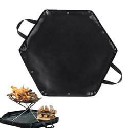 hexagonal fire pit mat heat resistant foldable camping fireproof pad