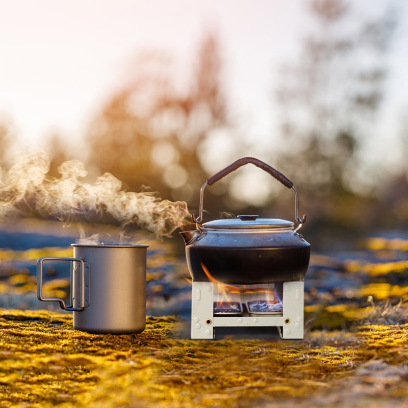 Ultra Light Alcohol Camping Stove Mini Stainless Steel Burner For Backpacking Outdoor Cooking 3