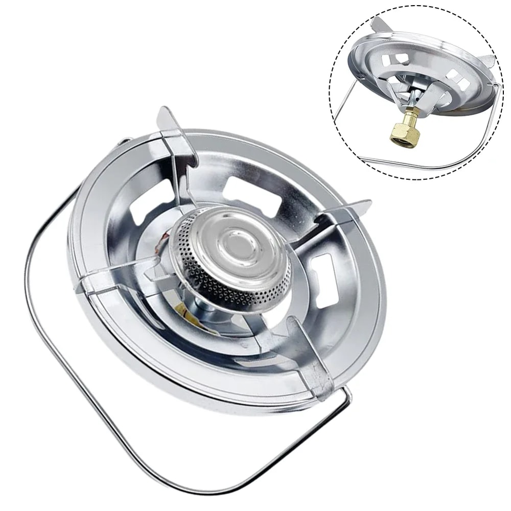 Camping Gas Burner Head With Handle Compact Camping Stove For Outdoor Cooking 2