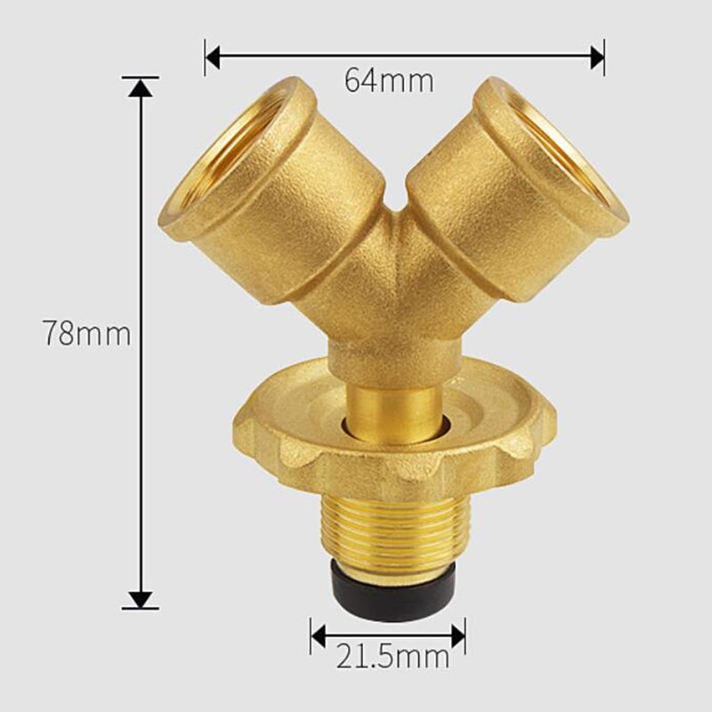 Propane Tank Splitter With Shut Off Valve For Grill Camping Stove Quick Connect Adapter 4