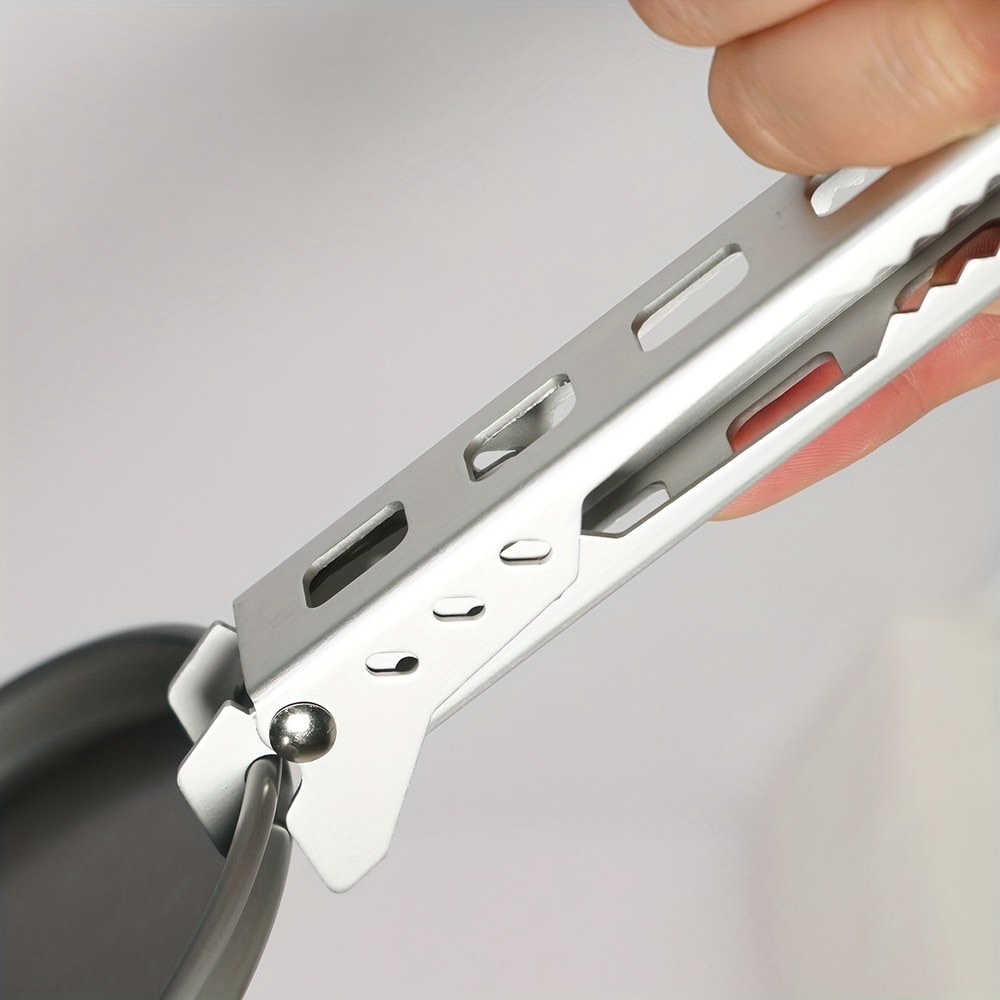 Aluminum Camping Pot Clip Anti Scald Pot Gripper Heat Resistant Kitchen BBQ Tool 4