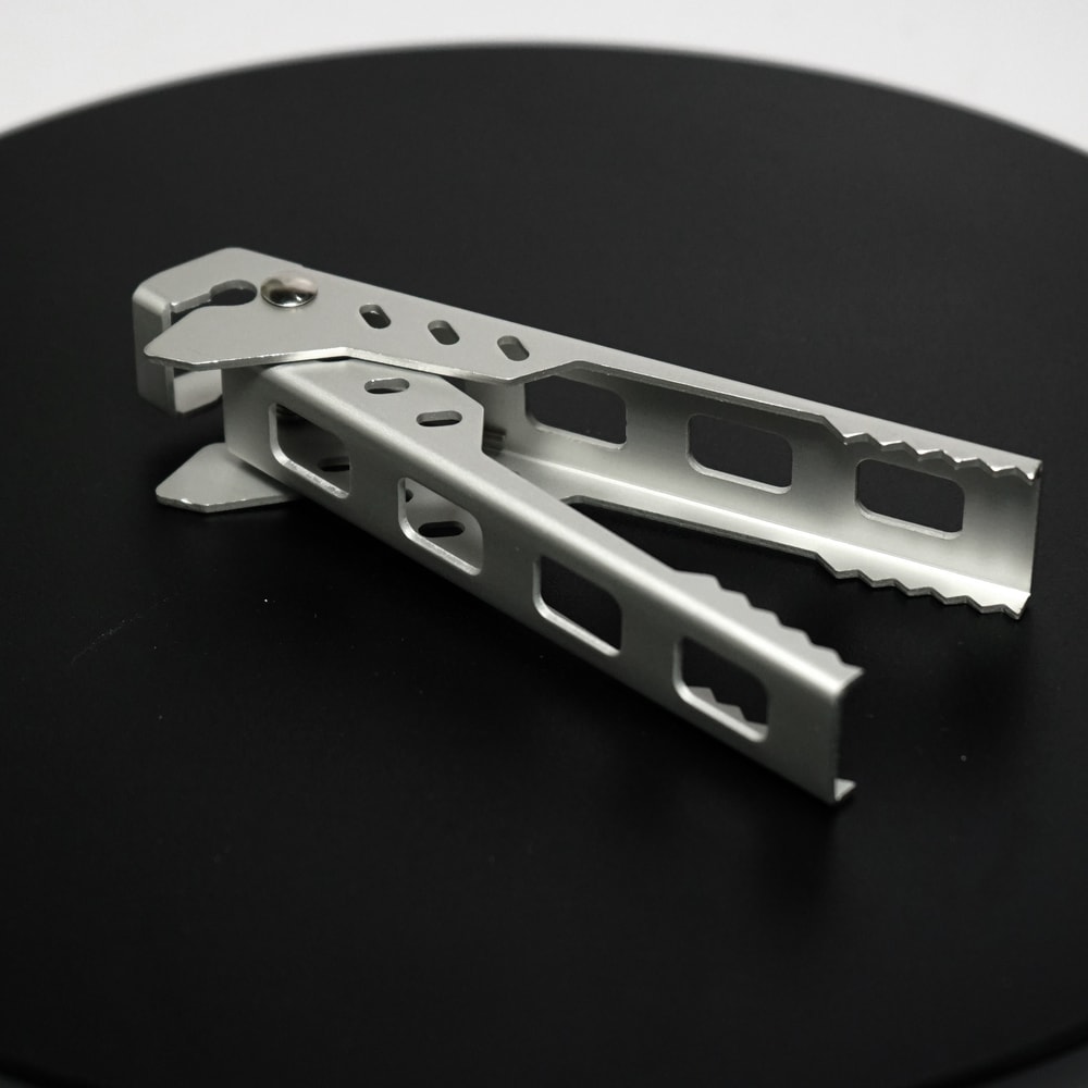 Aluminum Camping Pot Clip Anti Scald Pot Gripper Heat Resistant Kitchen BBQ Tool 5