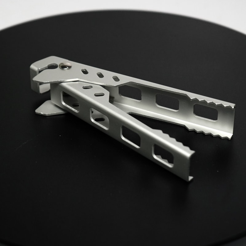 Aluminum Camping Pot Clip Anti Scald Pot Gripper Heat Resistant Kitchen BBQ Tool 5