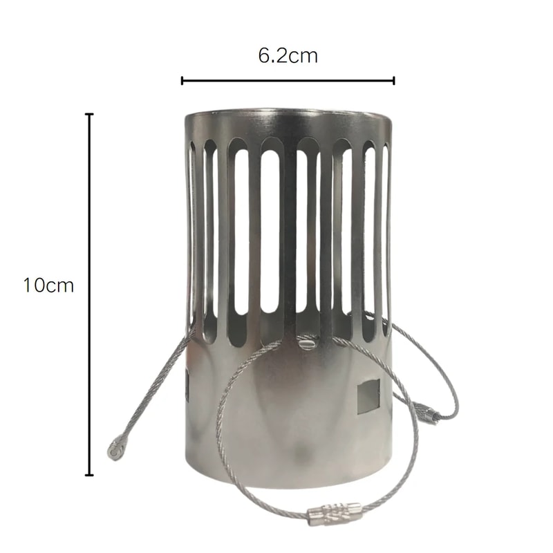 Stainless Steel Tent Stove Pipe With Spark Arrestor Cap For Hot Tent Camping 4