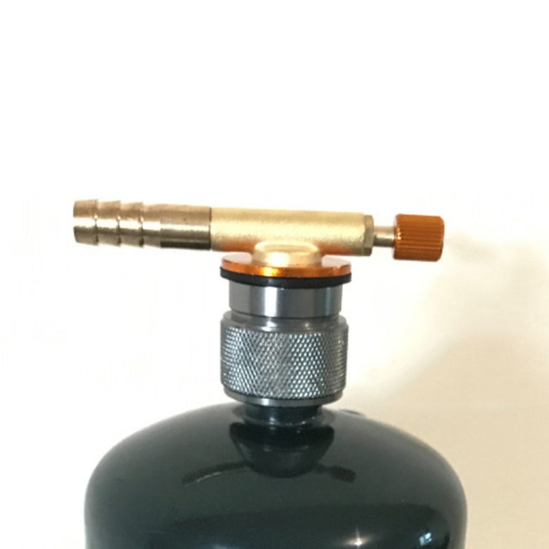 Propane Refill Adapter with Valve for Camping Gas Adapter Flat Cylinder Tank Coupler