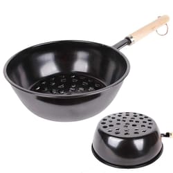 portable charcoal starter pot for grills & camping fires