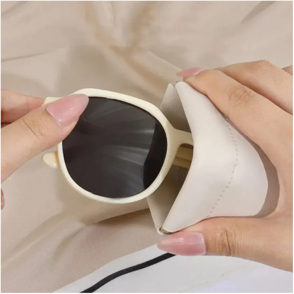 Sunglasses Case For Women Protective Glasses Holder With Automatic Closing 3