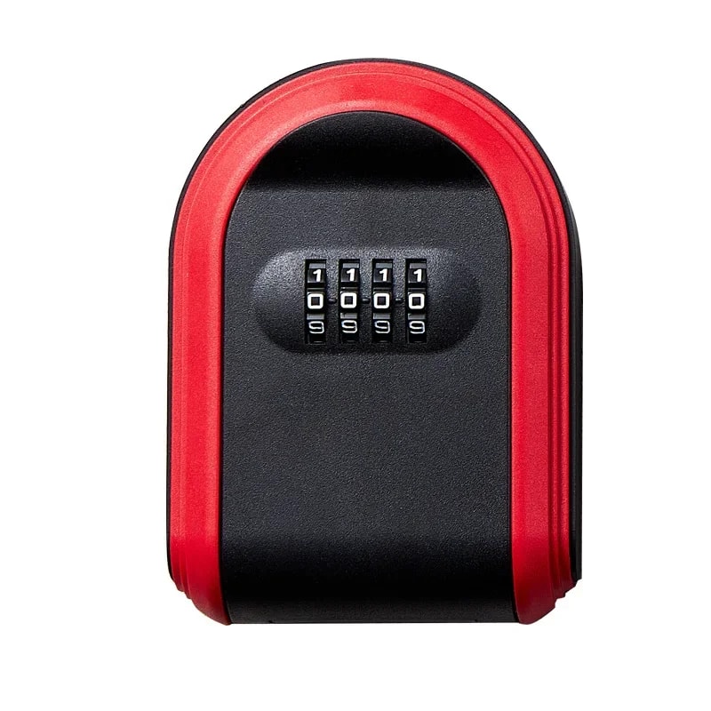 SecureGuard Wall Mounted Key Safe Lock Box With Digit Combination For Indoor Outdoor Key Storage 9