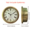 Hidden Safe Wall Clock With Secret Compartment For Cash Jewelry Keys 3