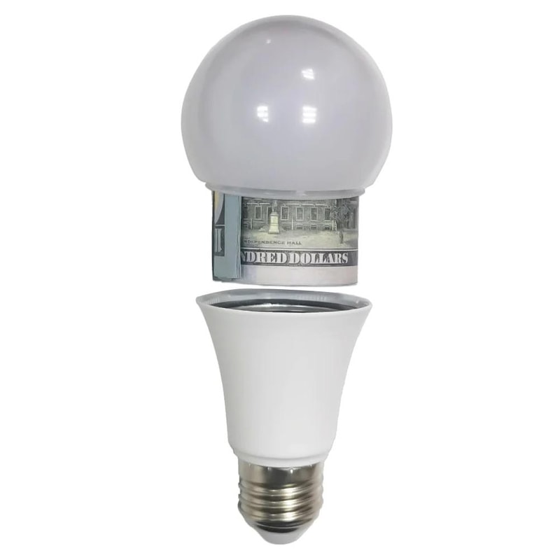 Secret Light Bulb Hidden Safe For Home Security And Discreet Storage 2