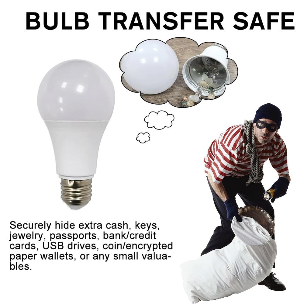 Secret Light Bulb Hidden Safe For Home Security And Discreet Storage 5