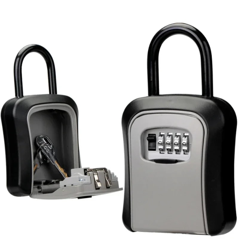 Wall Mounted Key Lock Box Outdoor Secure Code Safe For Home Airbnb 3