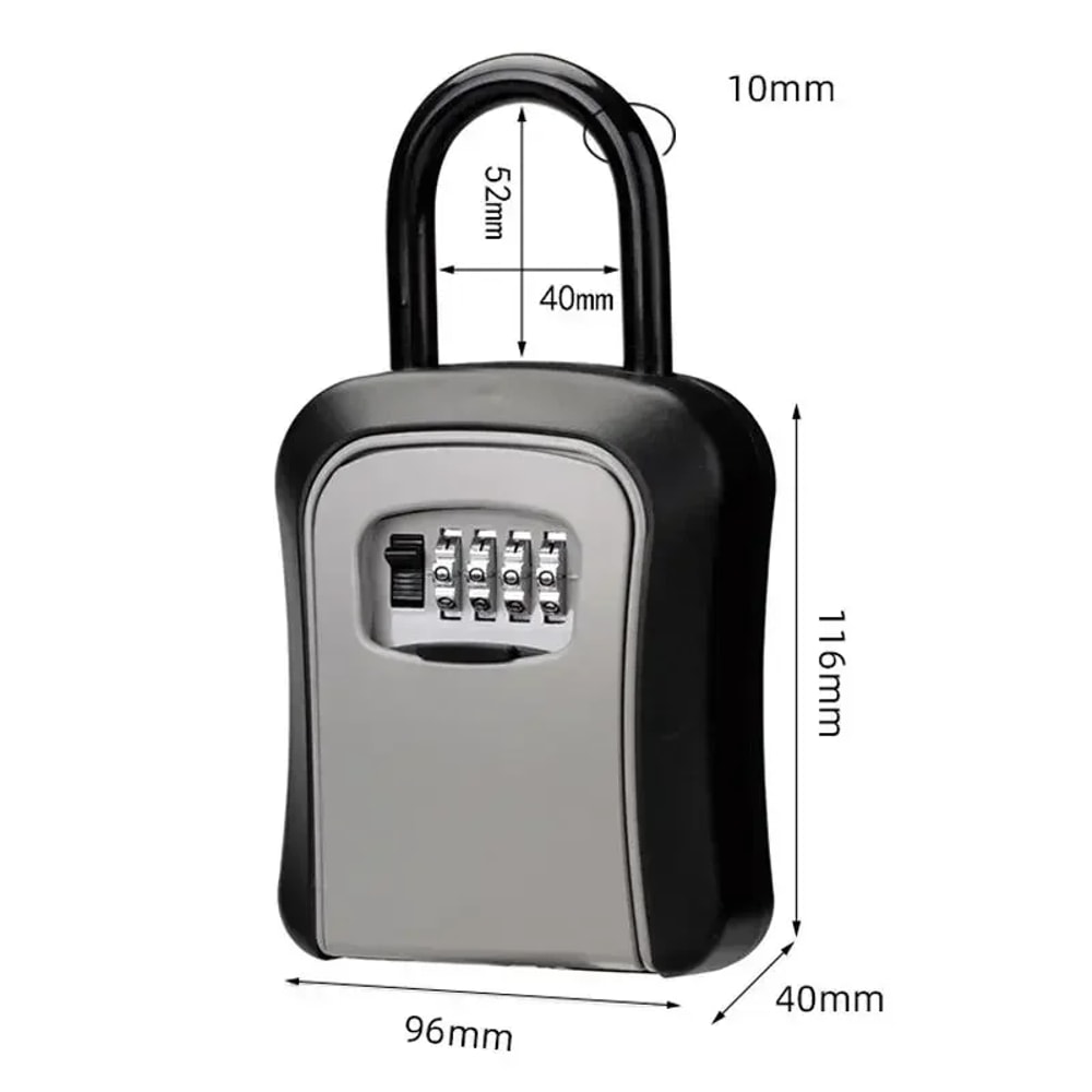 Wall Mounted Key Lock Box Outdoor Secure Code Safe For Home Airbnb 5