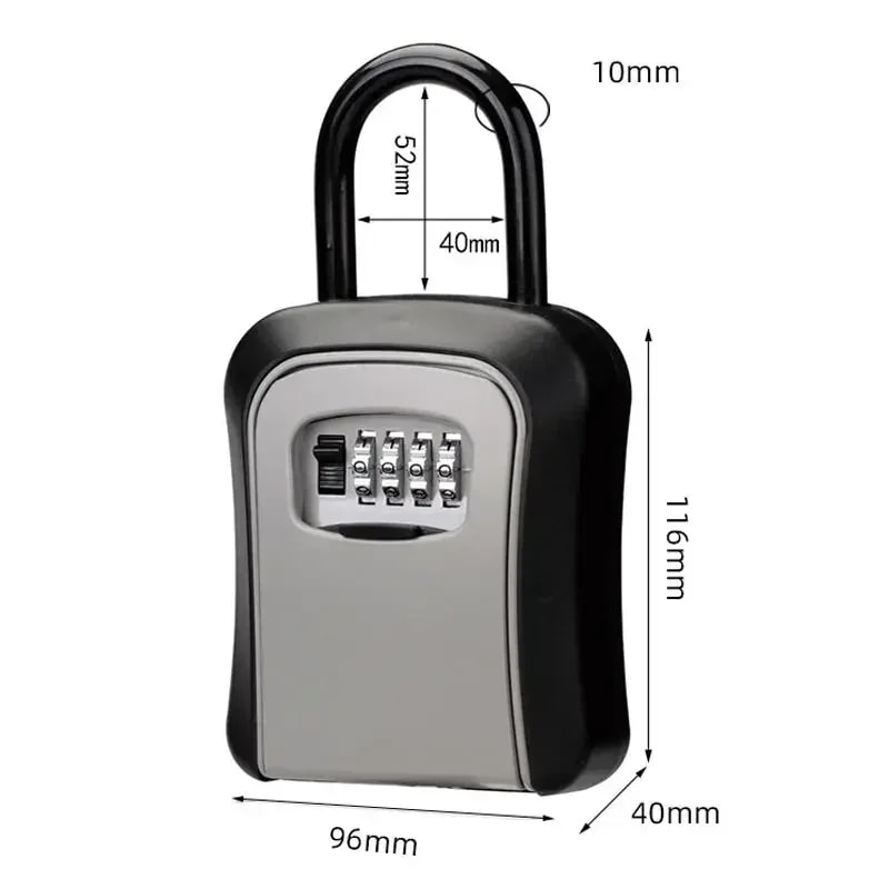 Wall Mounted Key Lock Box Outdoor Secure Code Safe For Home Airbnb 5