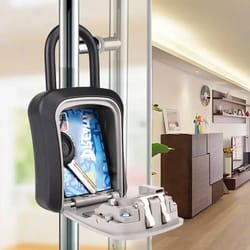 wall mounted key lock box outdoor secure code safe for home & airbnb