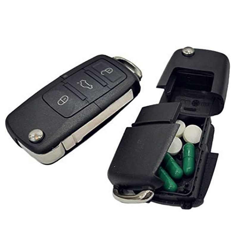 Key Safe Car Key Stash Box With Secret Compartment For Cash Pills And Valuables 0
