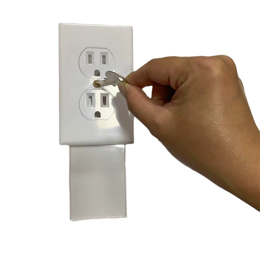 Wall Safe Fake Outlet Stash Box Secret Storage for Cash Jewelry & Small Valuables