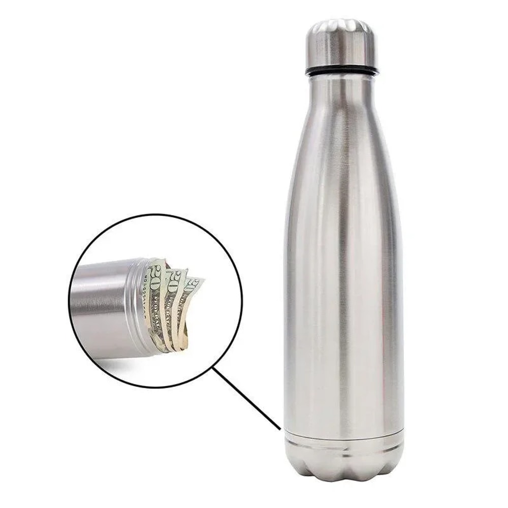 Storage Water Bottle Safe Large Capacity Secret Compartment Flask 0