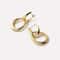 Sterling Silver Gold Water Drop Hoop Earrings Dainty Wedding Jewelry For Women 2