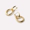 Sterling Silver Gold Water Drop Hoop Earrings Dainty Wedding Jewelry For Women 2