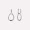 Sterling Silver Gold Water Drop Hoop Earrings Dainty Wedding Jewelry For Women 5