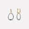 Sterling Silver Gold Water Drop Hoop Earrings Dainty Wedding Jewelry For Women 4