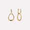 Sterling Silver Gold Water Drop Hoop Earrings Dainty Wedding Jewelry For Women 3