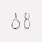 Sterling Silver Gold Water Drop Hoop Earrings Dainty Wedding Jewelry For Women 7