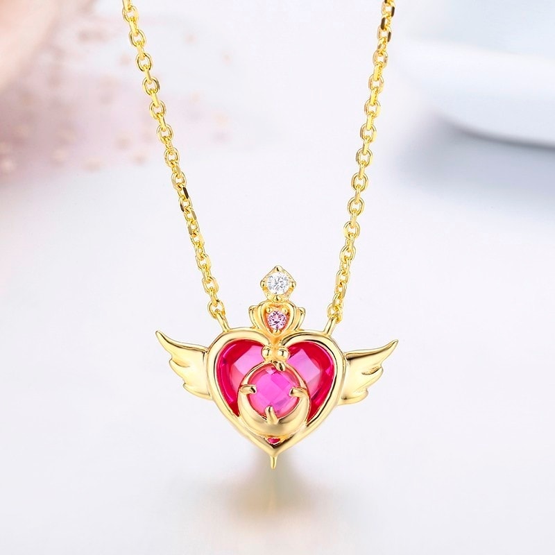 Rose Red Heart Choker Necklace With Silver Charm Elegant Romantic Jewelry For Women 2