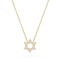 Sterling Silver Star Of David Necklace Elegant Gold Silver Jewish Pendant For Women 5