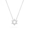 Sterling Silver Star Of David Necklace Elegant Gold Silver Jewish Pendant For Women 6