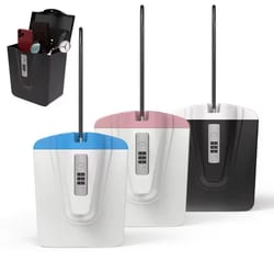 portable beach safe lock box with cable outdoor security storage case