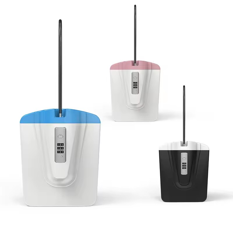 Portable Beach Safe Lock Box With Cable Outdoor Security Storage Case 3