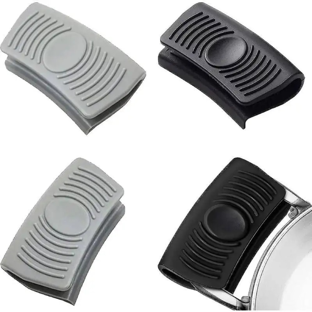 Silicone Pan Handle Grip Set Heat Resistant Pot Handle Cover For Cast Iron Skillets 0