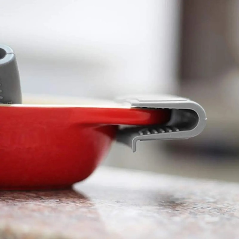 Silicone Pan Handle Grip Set Heat Resistant Pot Handle Cover For Cast Iron Skillets 5