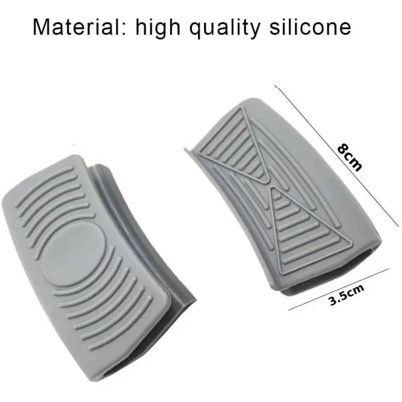 Silicone Pan Handle Grip Set Heat Resistant Pot Handle Cover For Cast Iron Skillets 7