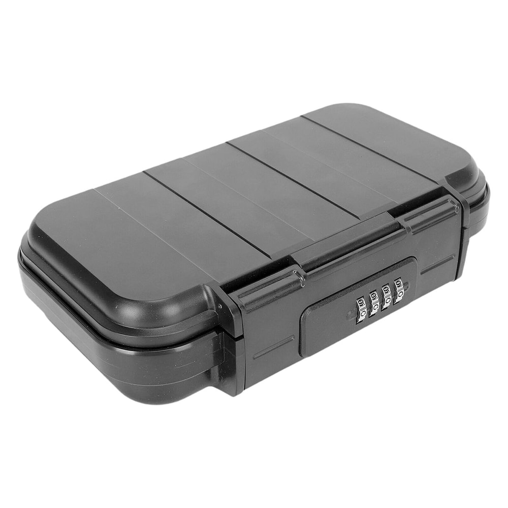 Portable Mini Security Lock Box Waterproof Travel Safe Case For Valuables 0