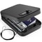 Portable Gun Safe Box With Combination Lock And Security Cable For Travel And Home Protection 0